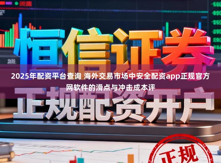 2025年配资平台查询 海外交易市场中安全配资app正规官方网软件的滑点与冲击成本评